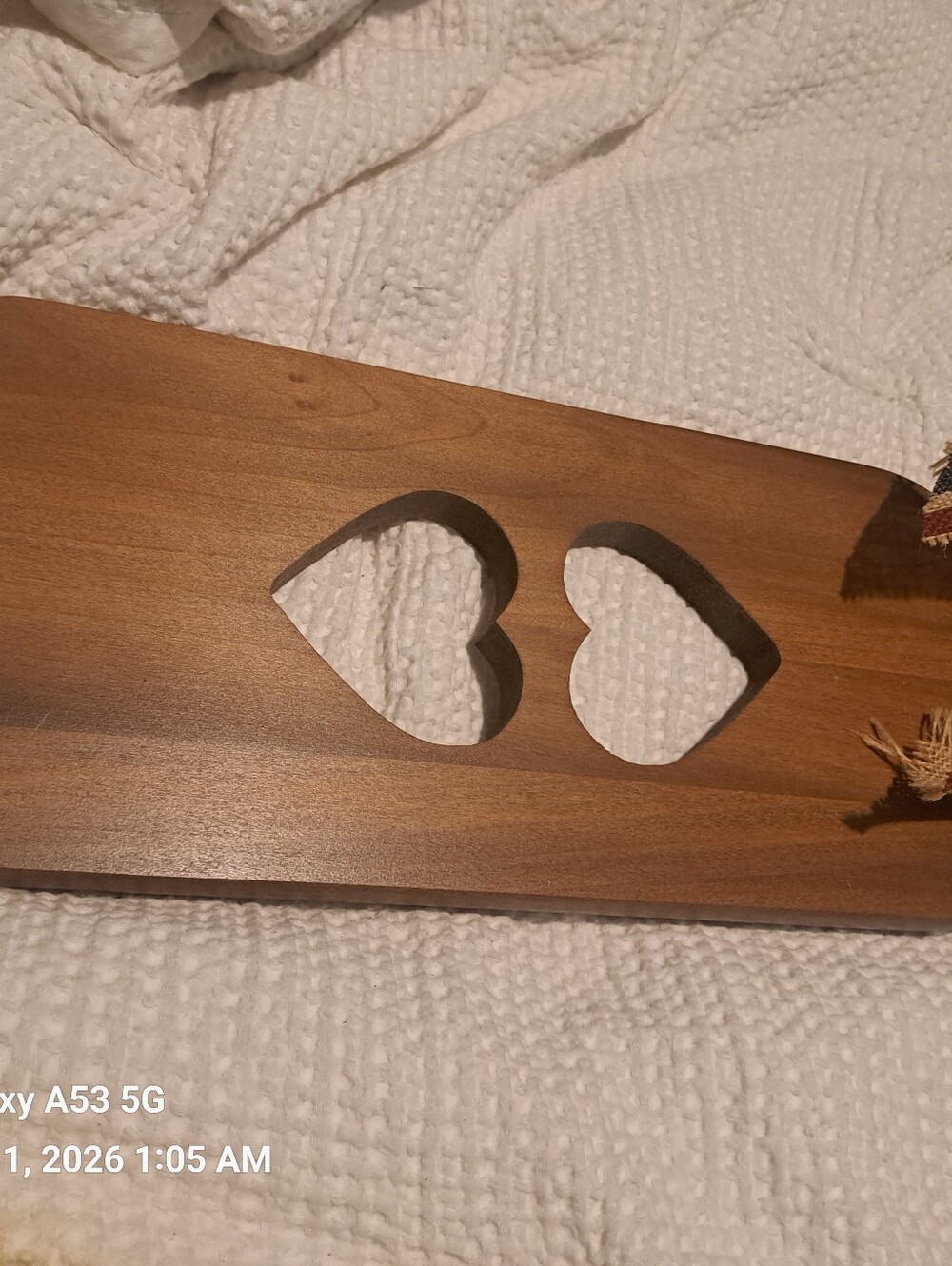Longaberger Design Wood Plaque - Natural Brown - Picture 6 of 7